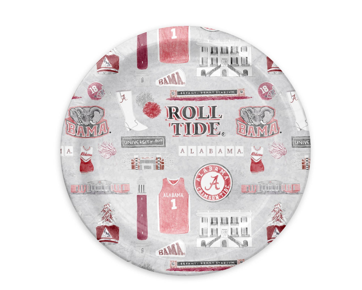 The University of Alabama Paper Plate Pack