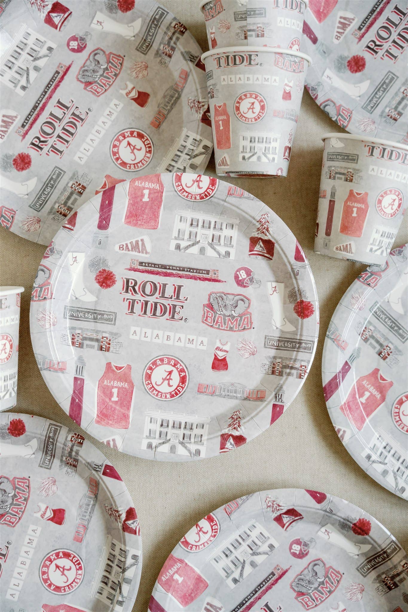 The University of Alabama Paper Plate Pack