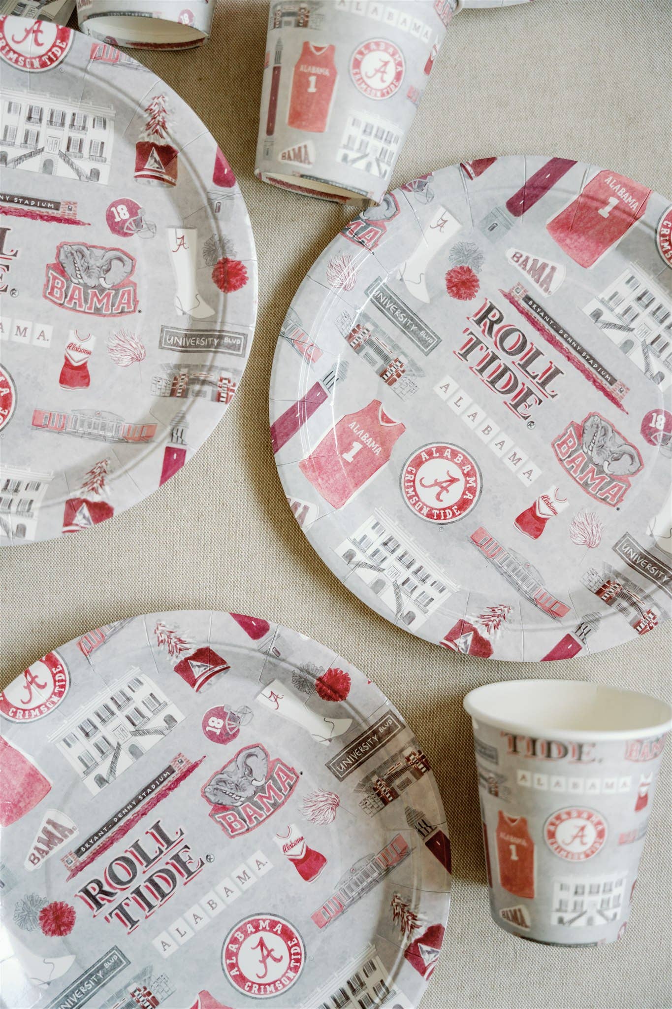 The University of Alabama Paper Plate Pack