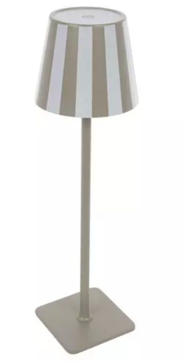 Striped Rechargeable Table Lamp