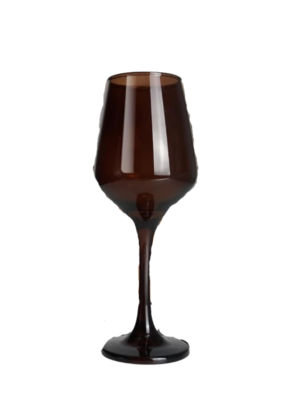 Brown Wine Glass