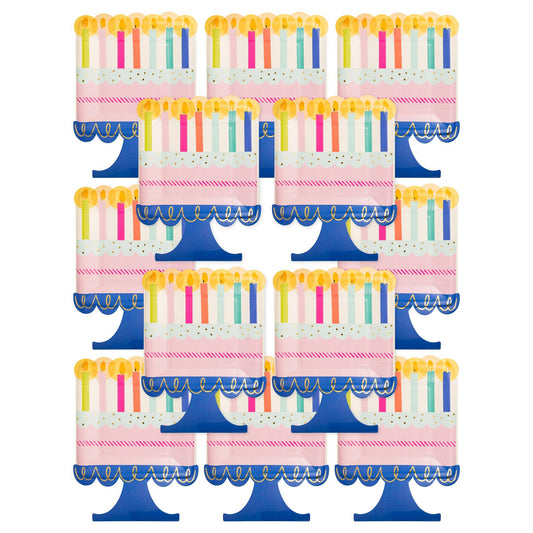 Cake Shaped Paper Plate Set