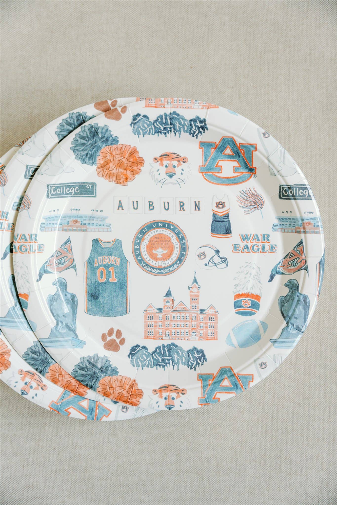 Auburn University Paper Plate Pack