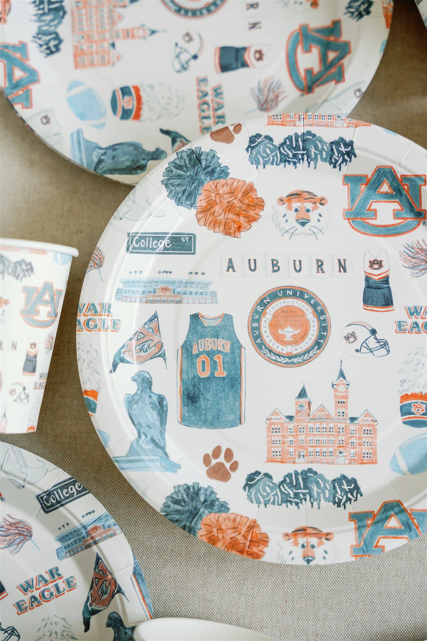 Auburn University Paper Plate Pack