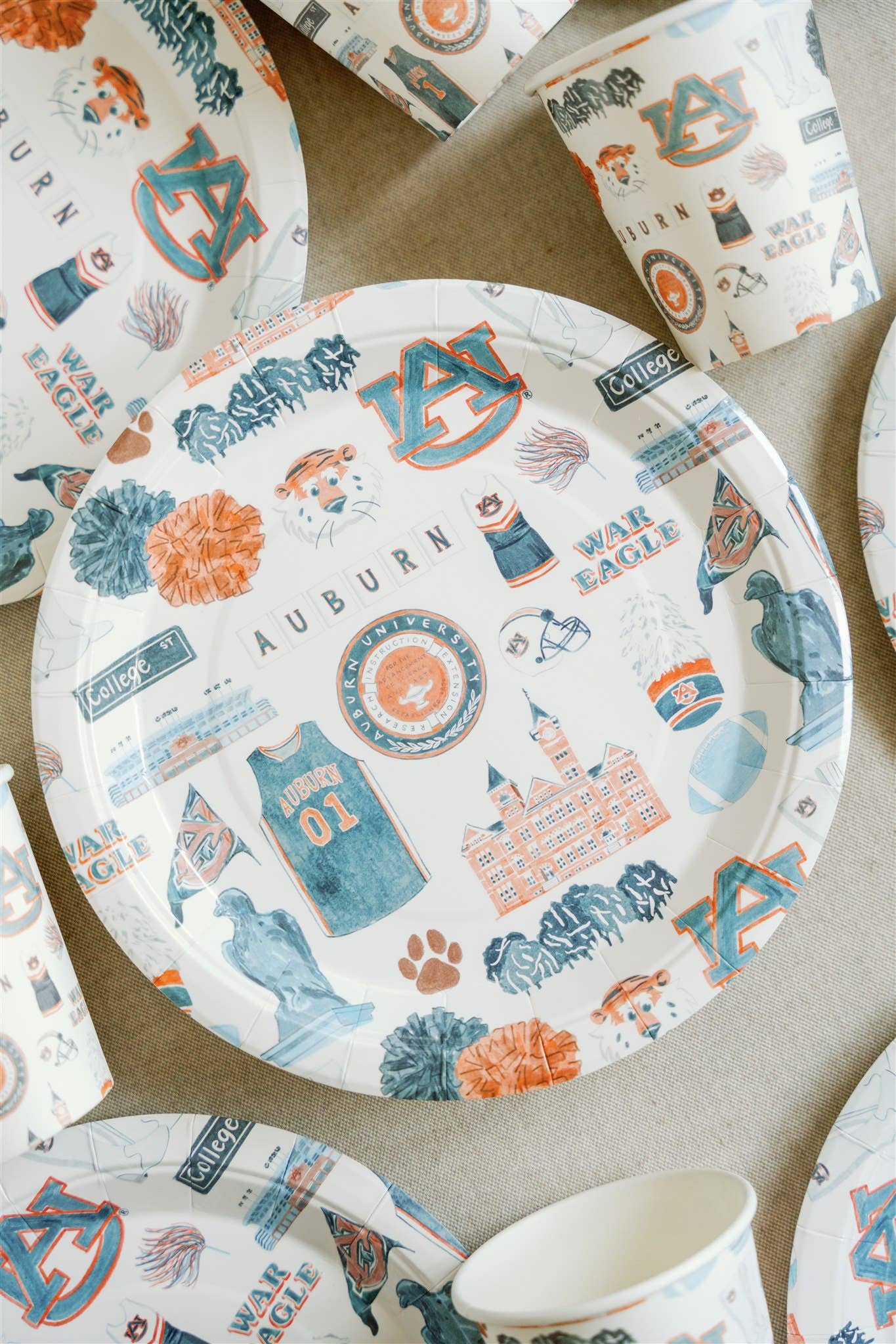 Auburn University Paper Plate Pack