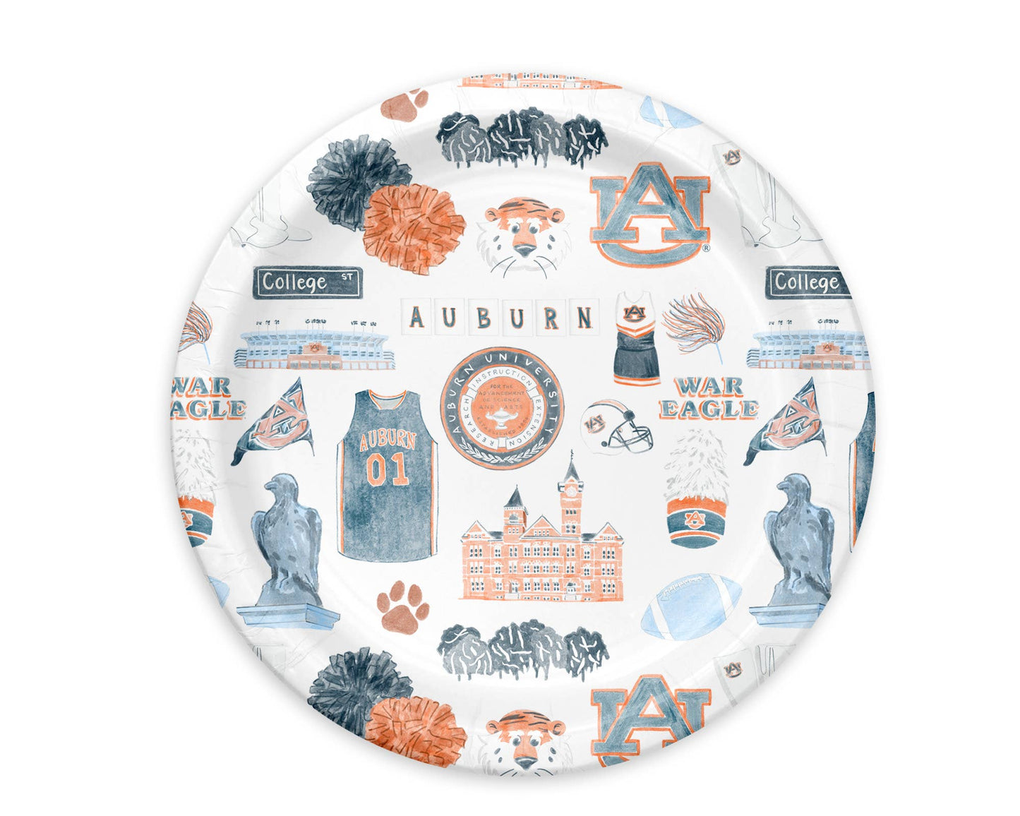 Auburn University Paper Plate Pack