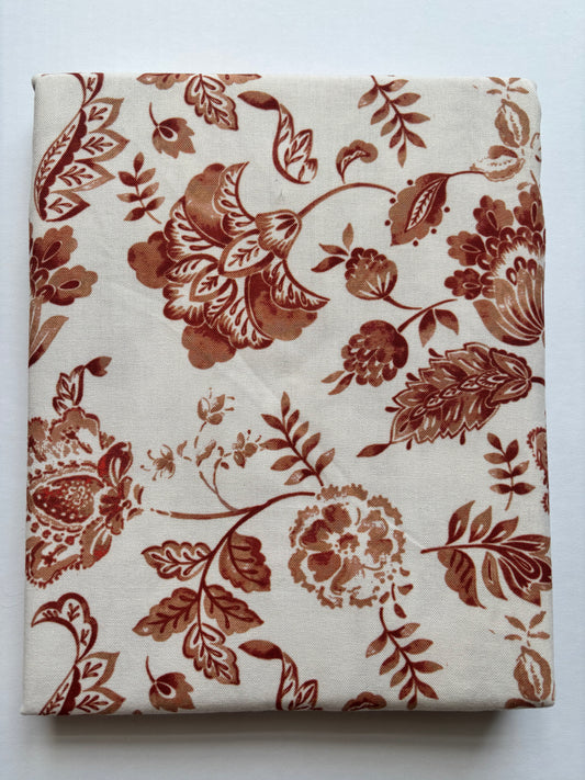 Orange Floral Tablecloth