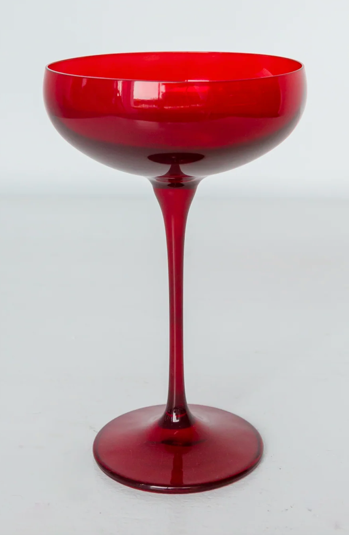 Red Champagne Coupe