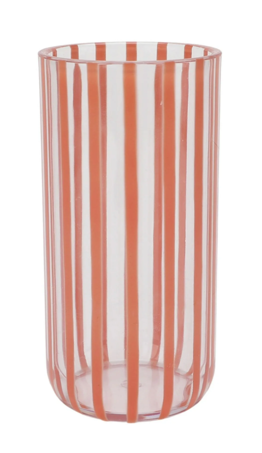 Acrylic Peach Drinking Glass