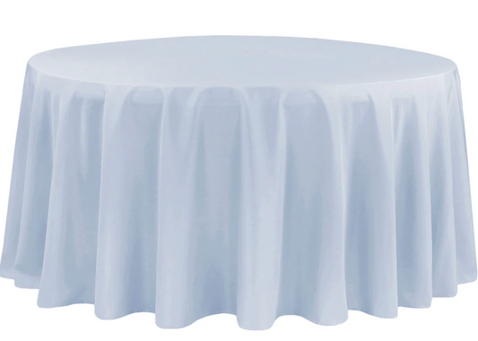 Dusty Blue Round Tablecloth