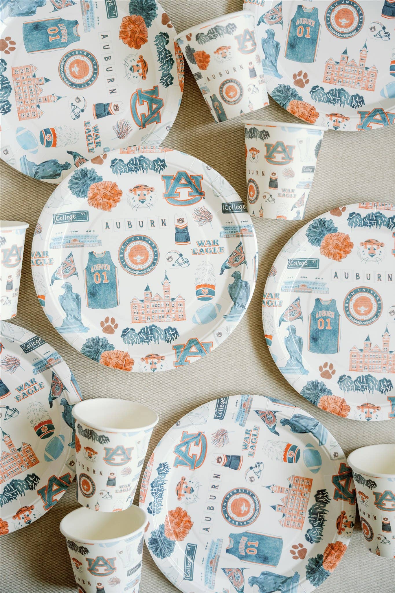 Auburn University Paper Plate Pack