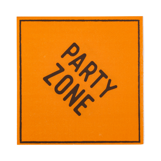 Construction Sign Cocktail Napkin